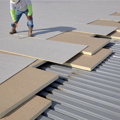 cover boards over a metal roof deck