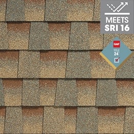 Timberline HDZ® Copper Canyon cool roof shingle swatch