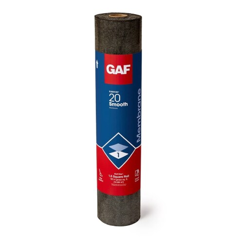 Roll of RUBEROID 20 Smooth membrane, Made in America by GAF