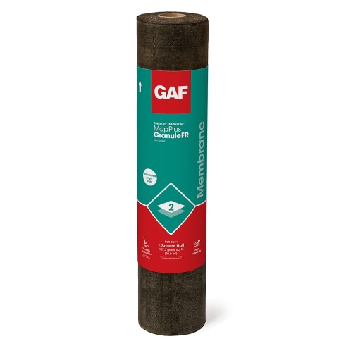 Roll of RUBEROID EnergyCap Mop Plus Granule FR Membrane, Made in America by GAF