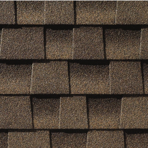 Close-up of TImberline AS II shingle made in America by GAF