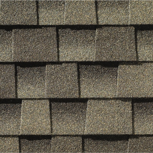 Close-up of Timberline HDZ roofing shingle made in America by GAF