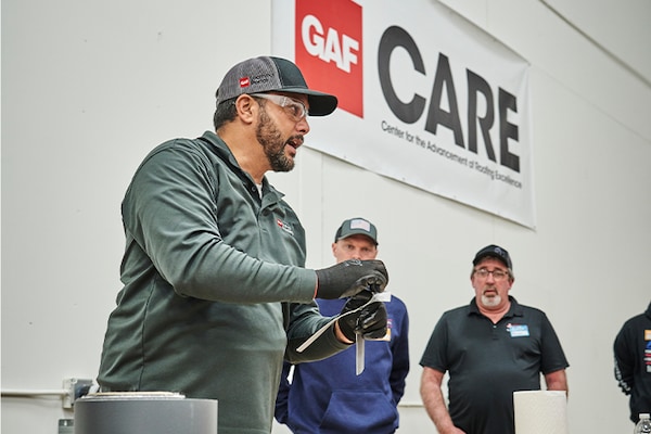 Contractor training sessions led by GAF at IRE