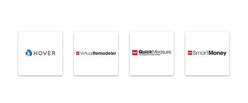 Project Marketplace Icons: Hover, VirtualRemodeler, QuickMeasure, SmartMoney