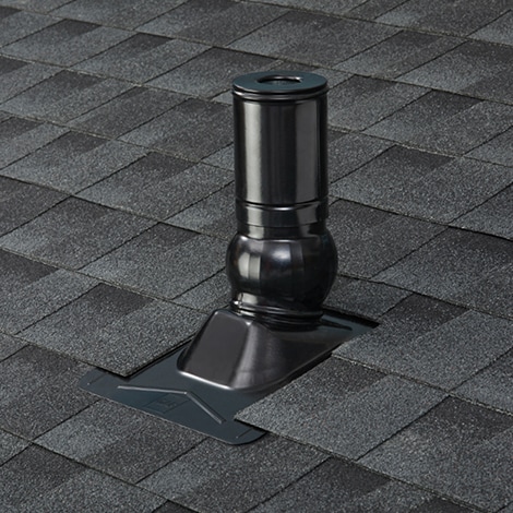 Master Flow Pivot Pipe Flashing in Black