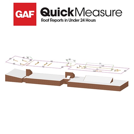 QuickMeasure aerial roof measurement for flat roofs