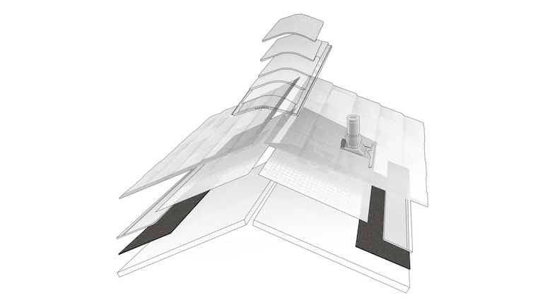 Leak barrier membrane helps protect against leaks.