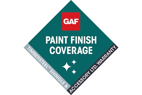 30 year Paint Finish Coverage GAF warranty diamond