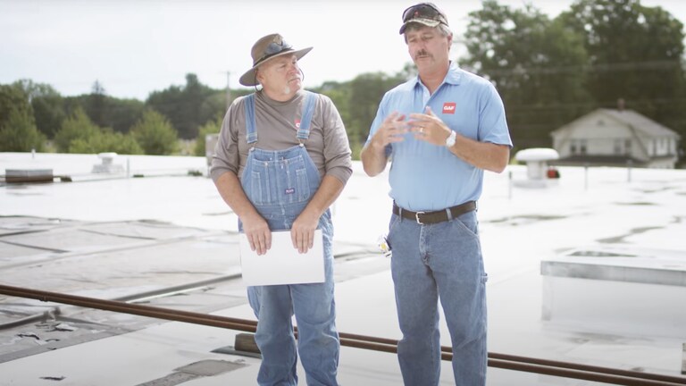 Dave and Wally on rooftop