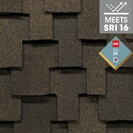 Grand Sequoia® RS Forest Brown cool roofing shingle swatch