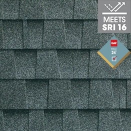 Timberline HDZ® RS Stone Gray roofing shingle swatch