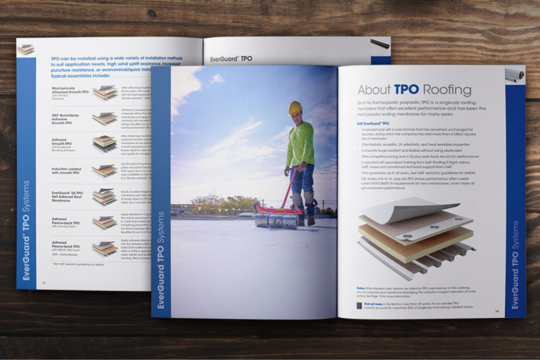 TPO pages displayed of commercial catalog