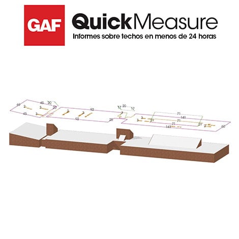 QuickMeasure aerial roof measurement for flat roofs