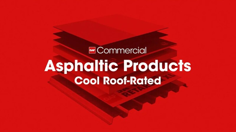 Video start for Asphaltic Cool Roof-rated products by GAF Commercial Roofing